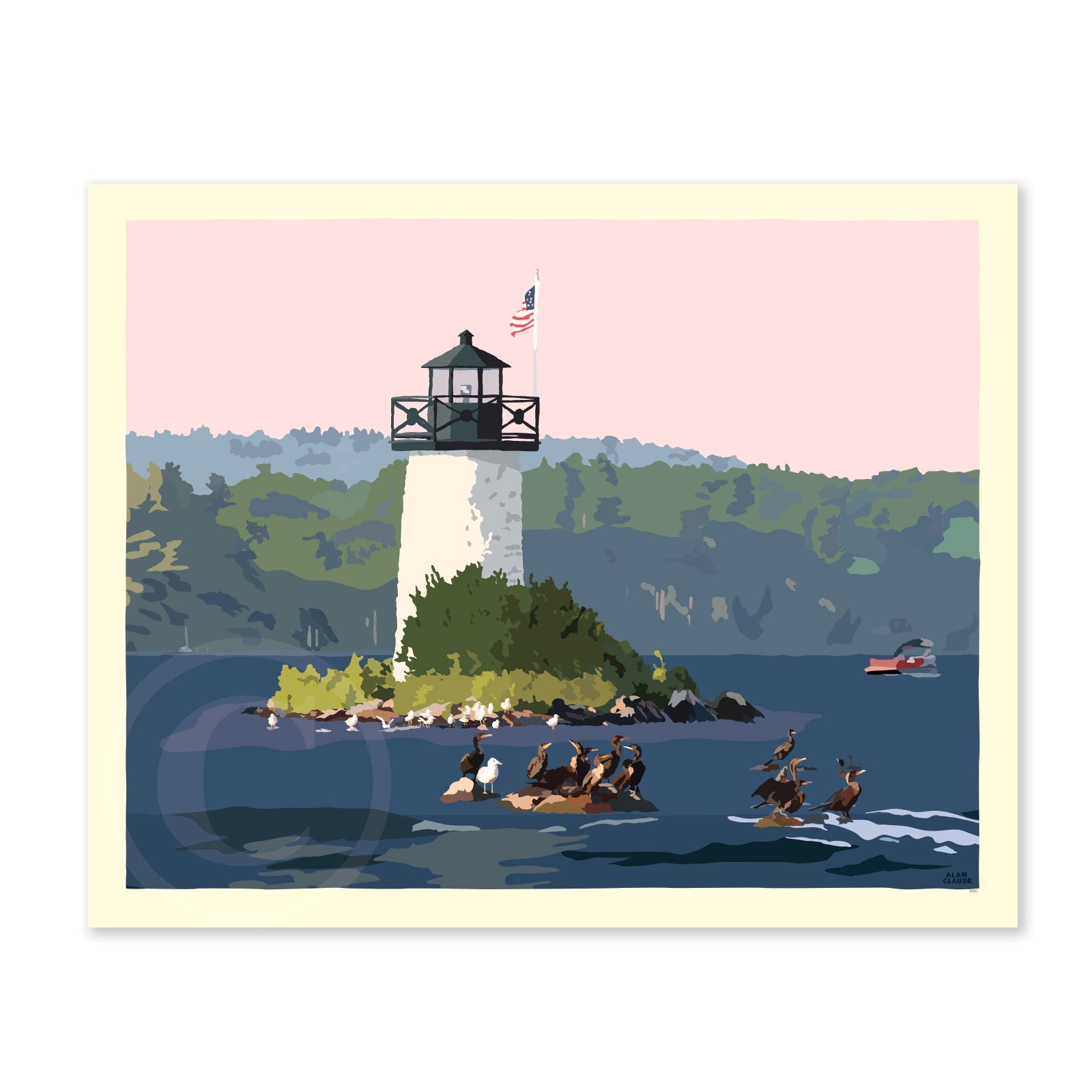 Sunset at Ladies Delight Lighthouse - Horizontal