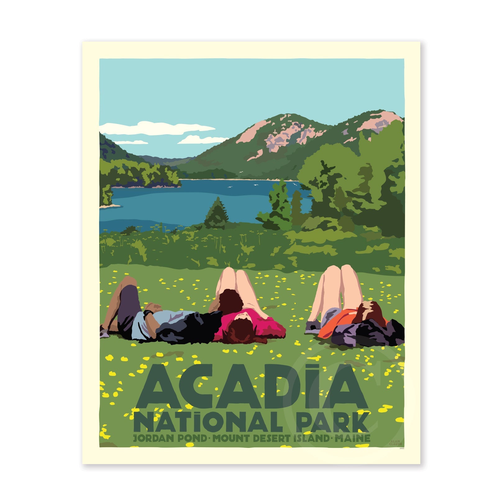 Hikers in Acadia National Park