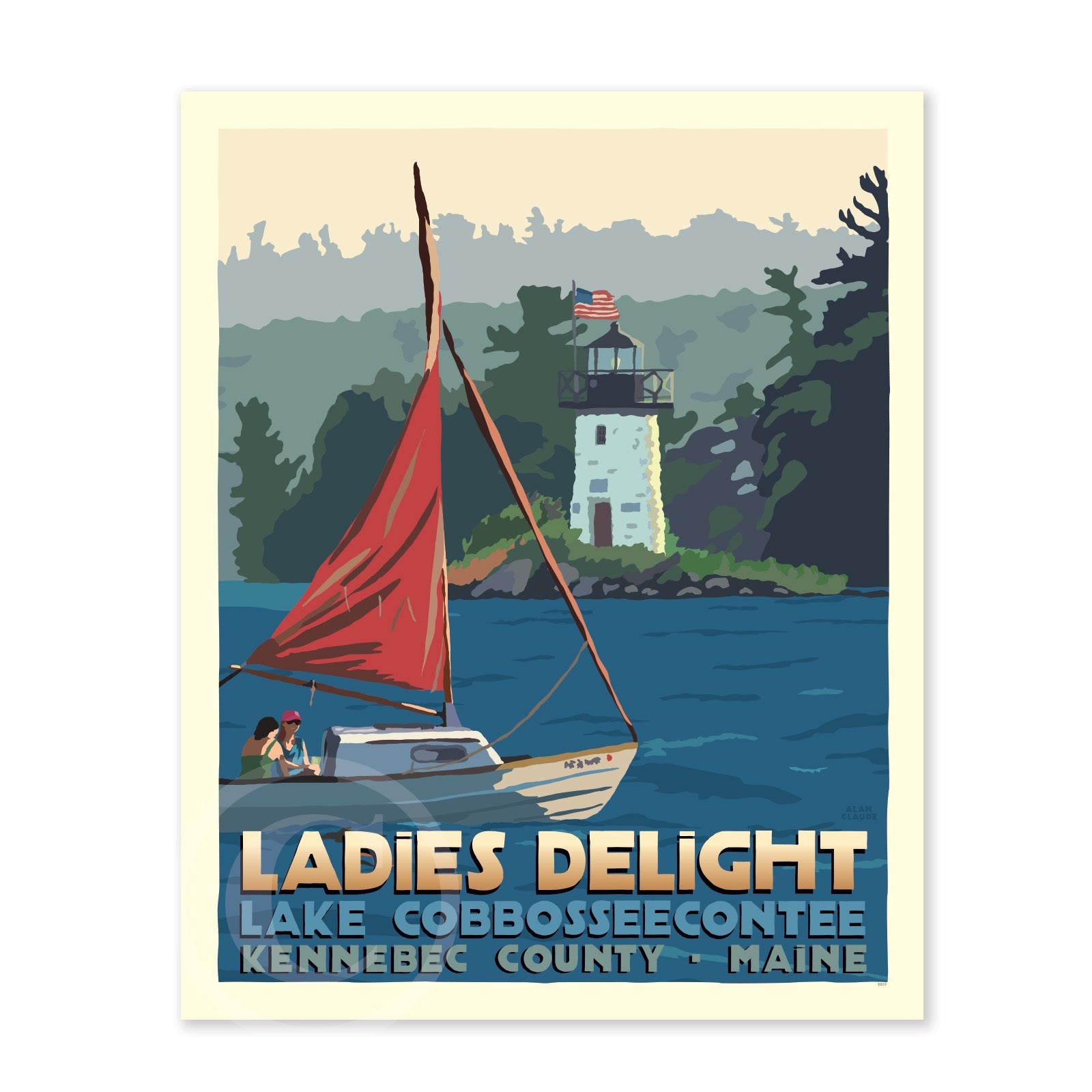 Sailing Ladies Delight Travel Poster