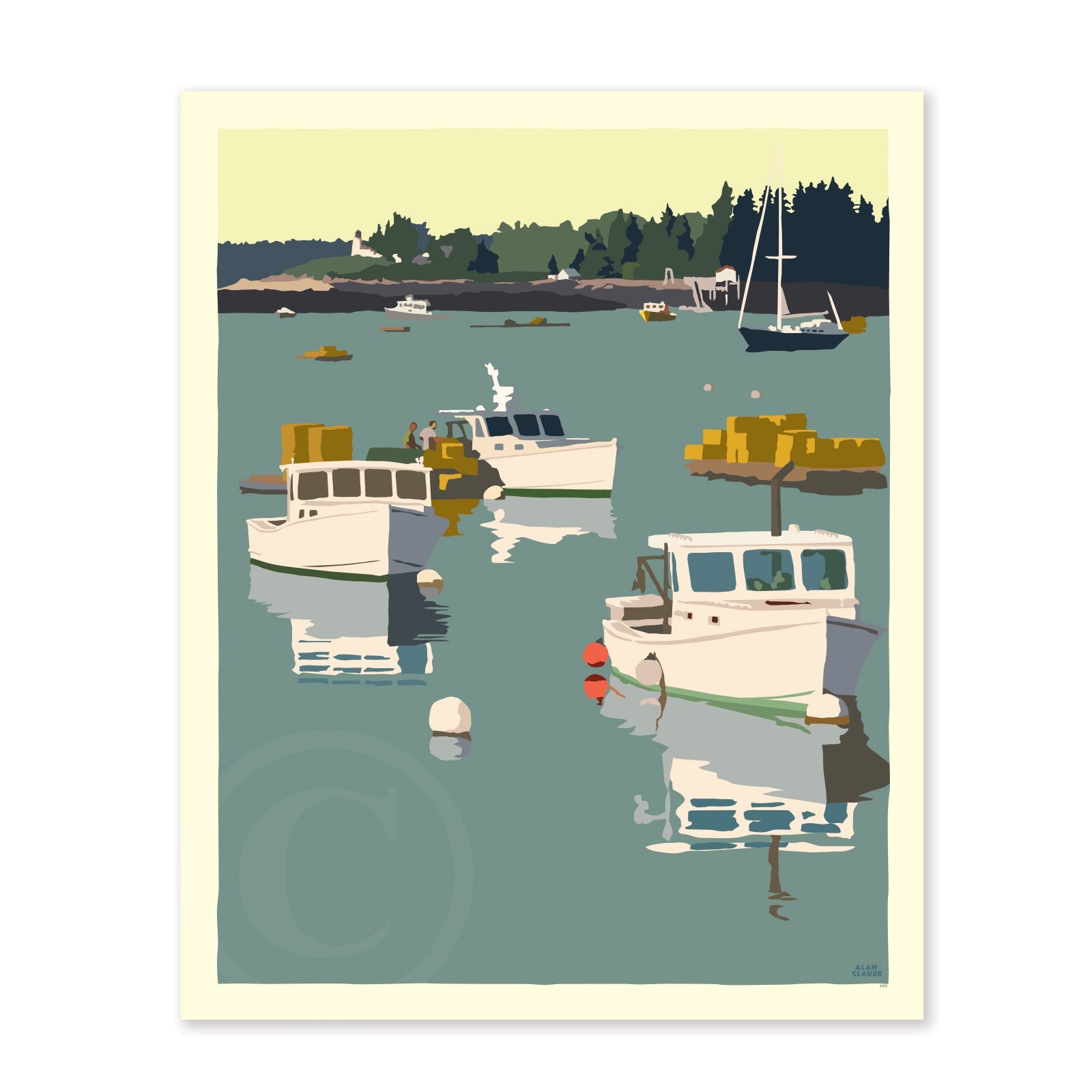 Lobster Boats on a Sunday Morning