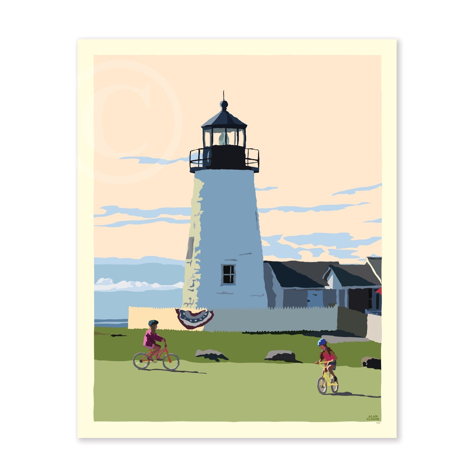 Pemaquid Bicycle Girls