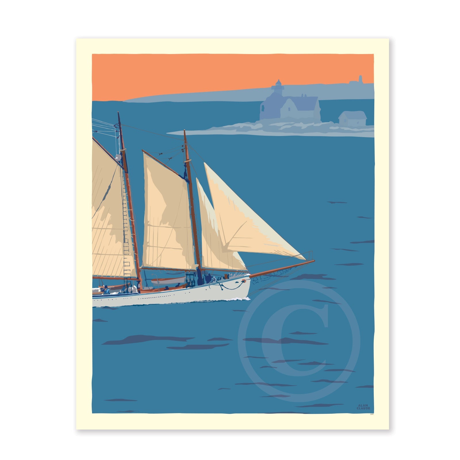 Schooner at The Cuckolds