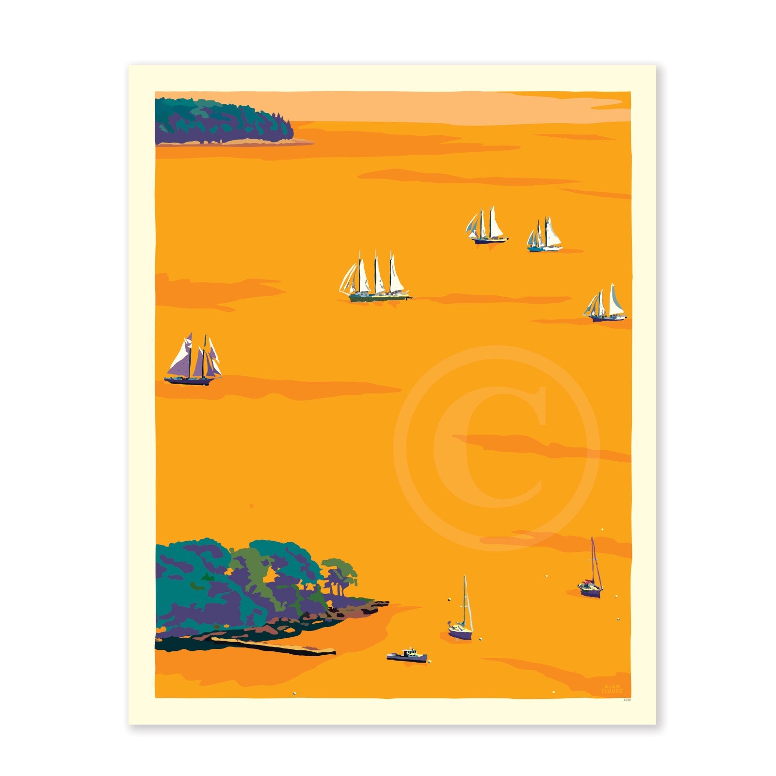 Sunset Schooners in Camden Harbor