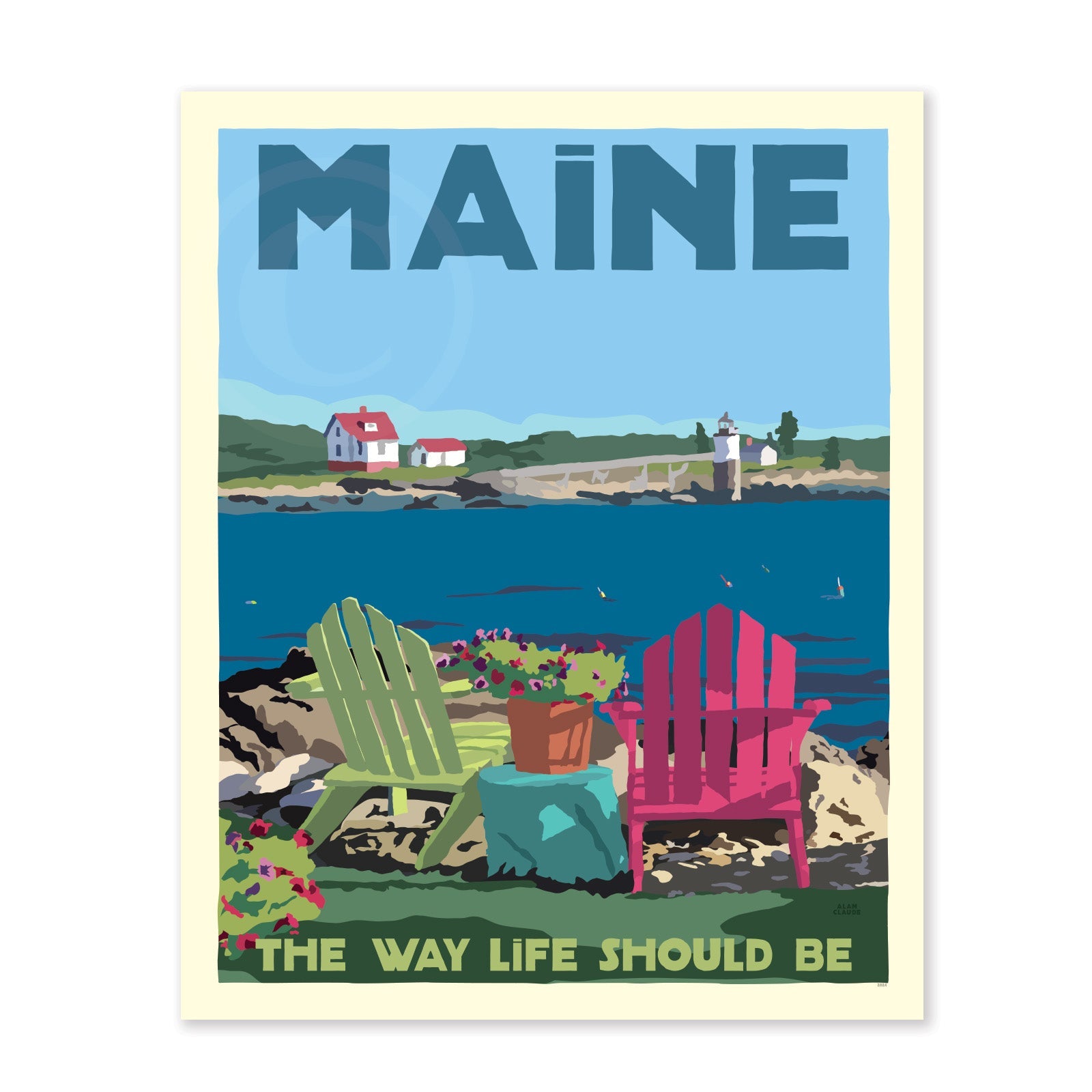 Chairs Overlooking Ram Island