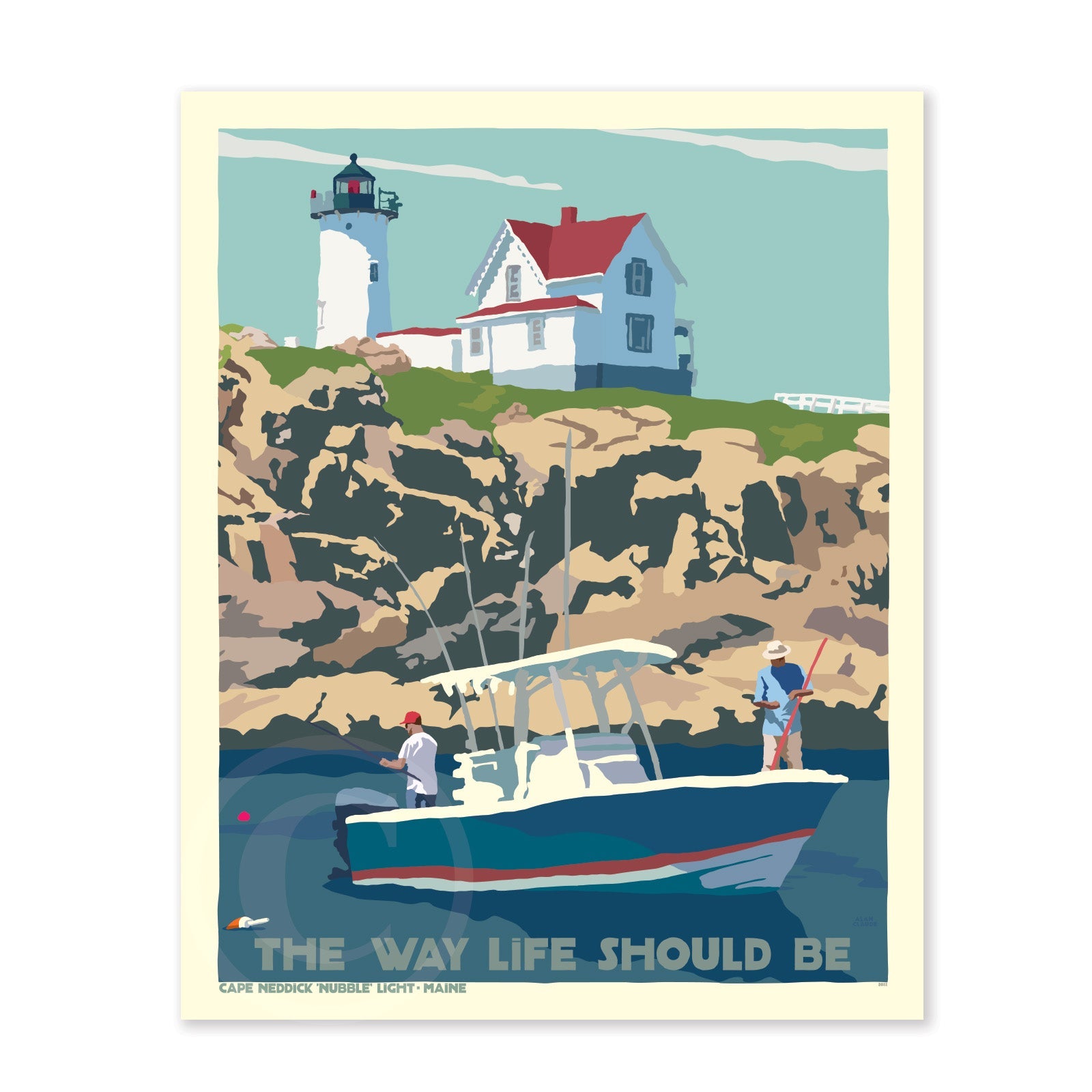 Fishing at the Nubble