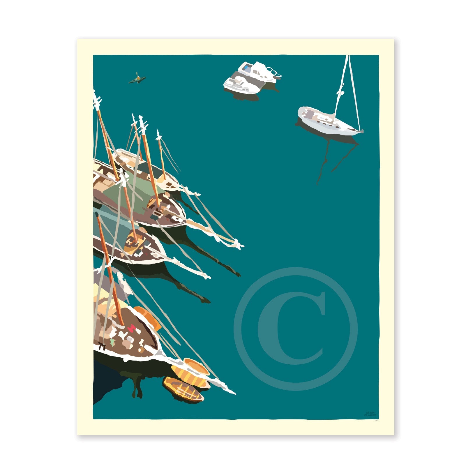 Windjammers In Camden Harbor