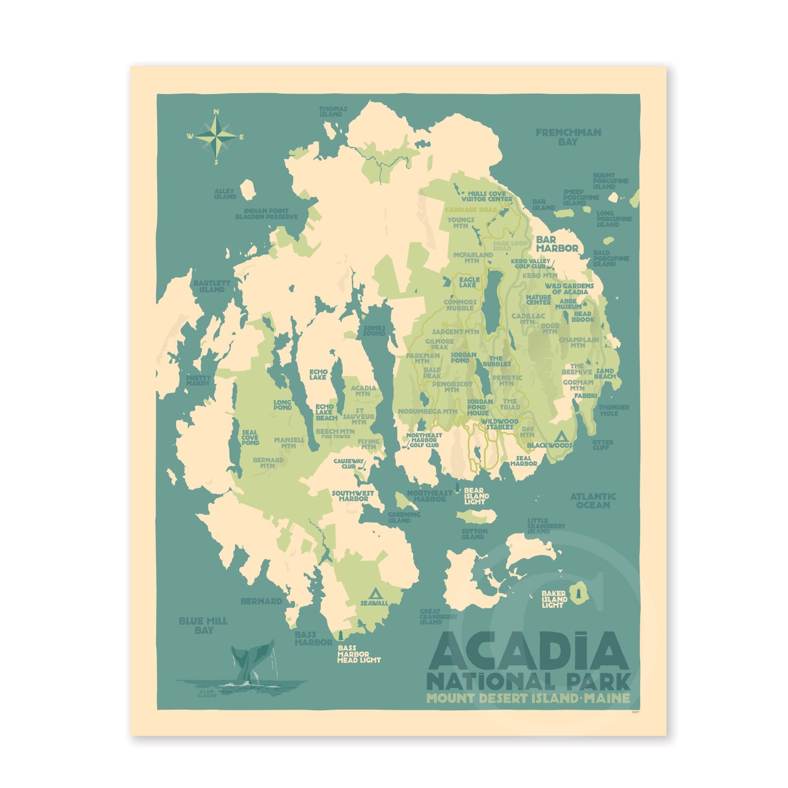 Acadia National Park Map