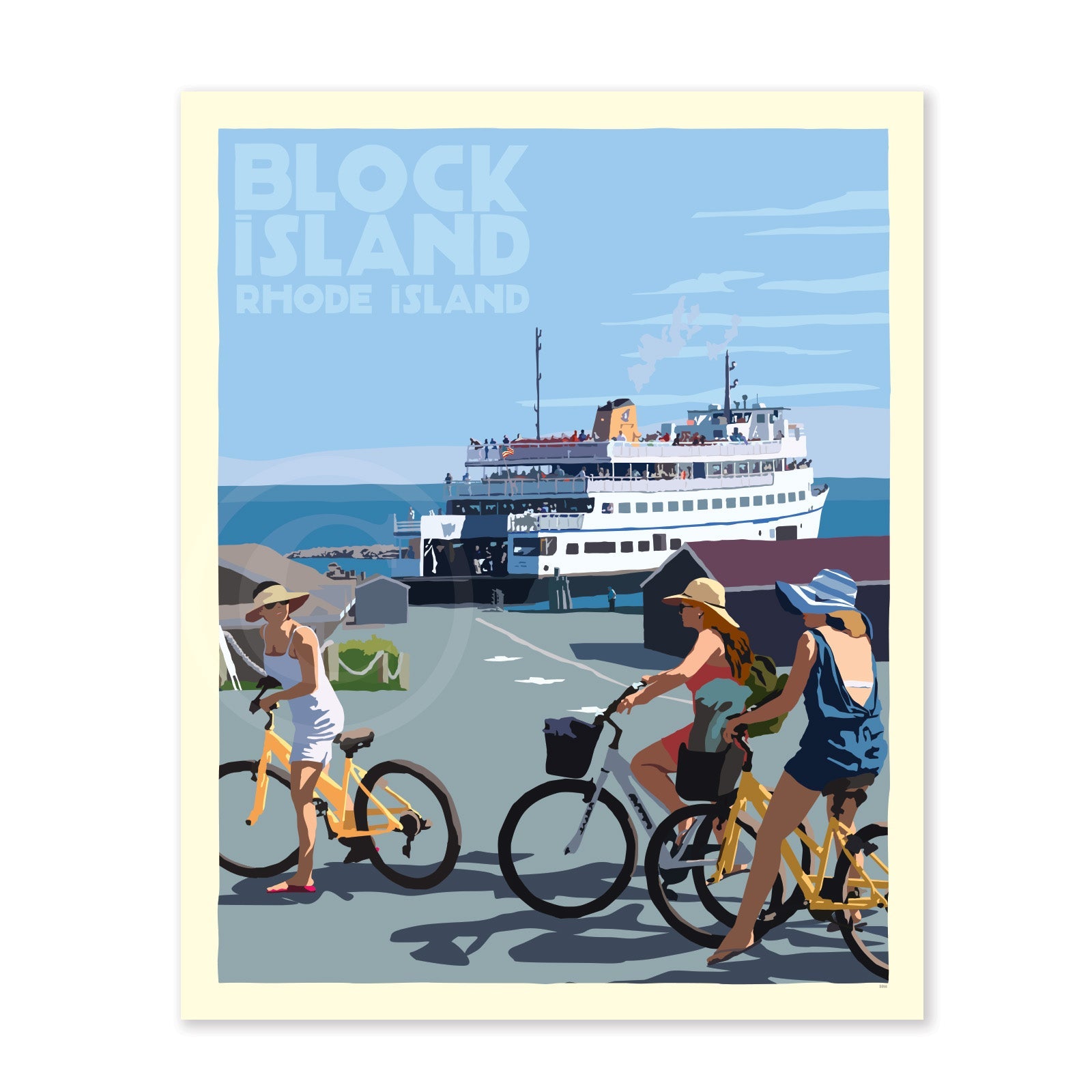 Block Island Bicycle Girls