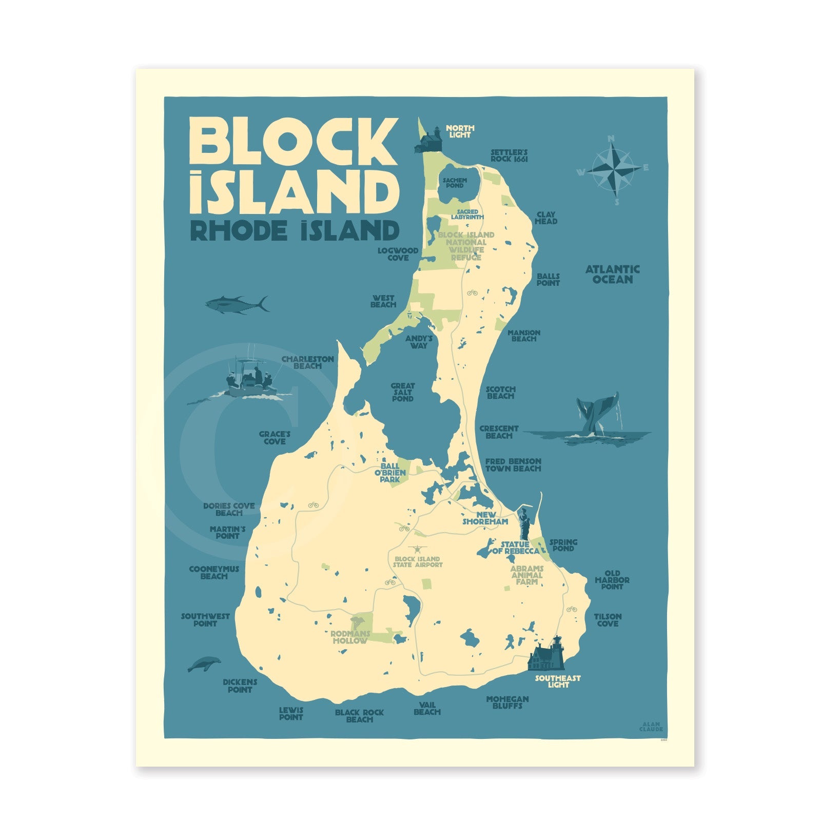 Block Island Map