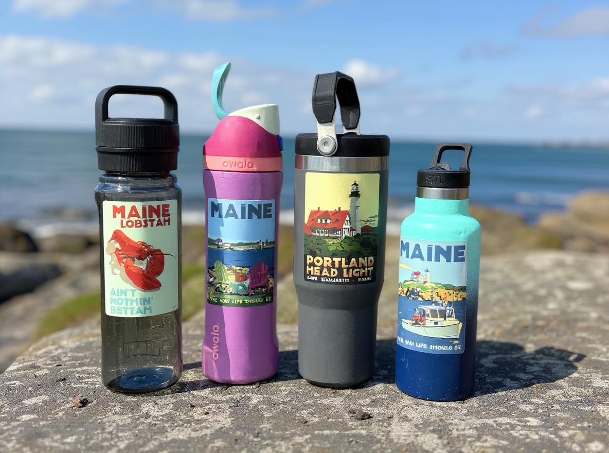 Maine Chairs Overlooking Ram Island Travel Sticker