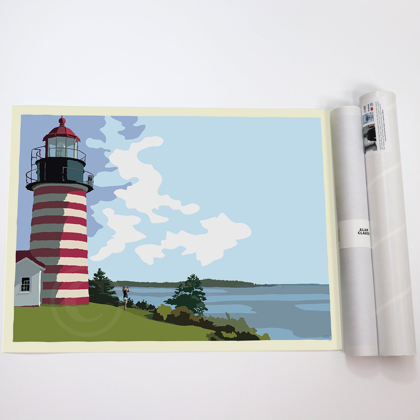 Clearing Skies Art Print 18" x 24" Horizontal Wall Poster - Maine