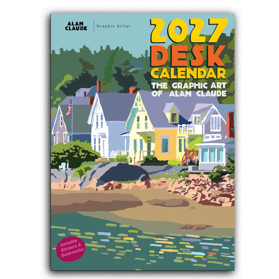 2027 Desk Calendar 5x7 by Alan Claude