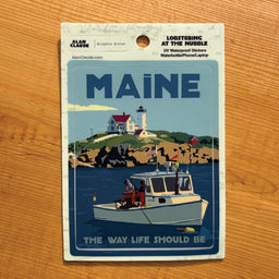 Lobstering at the Nubble Travel Sticker