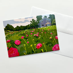 Peonies Notecard 5" x 7"  - Maine