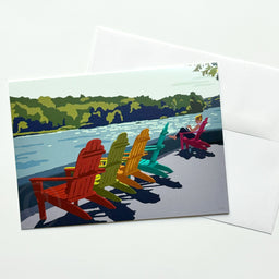 Summer Chairs Notecard 5" x 7"  - Maine