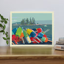 Oh Buoy! 8" x 10" Travel Poster By Alan Claude - Maine