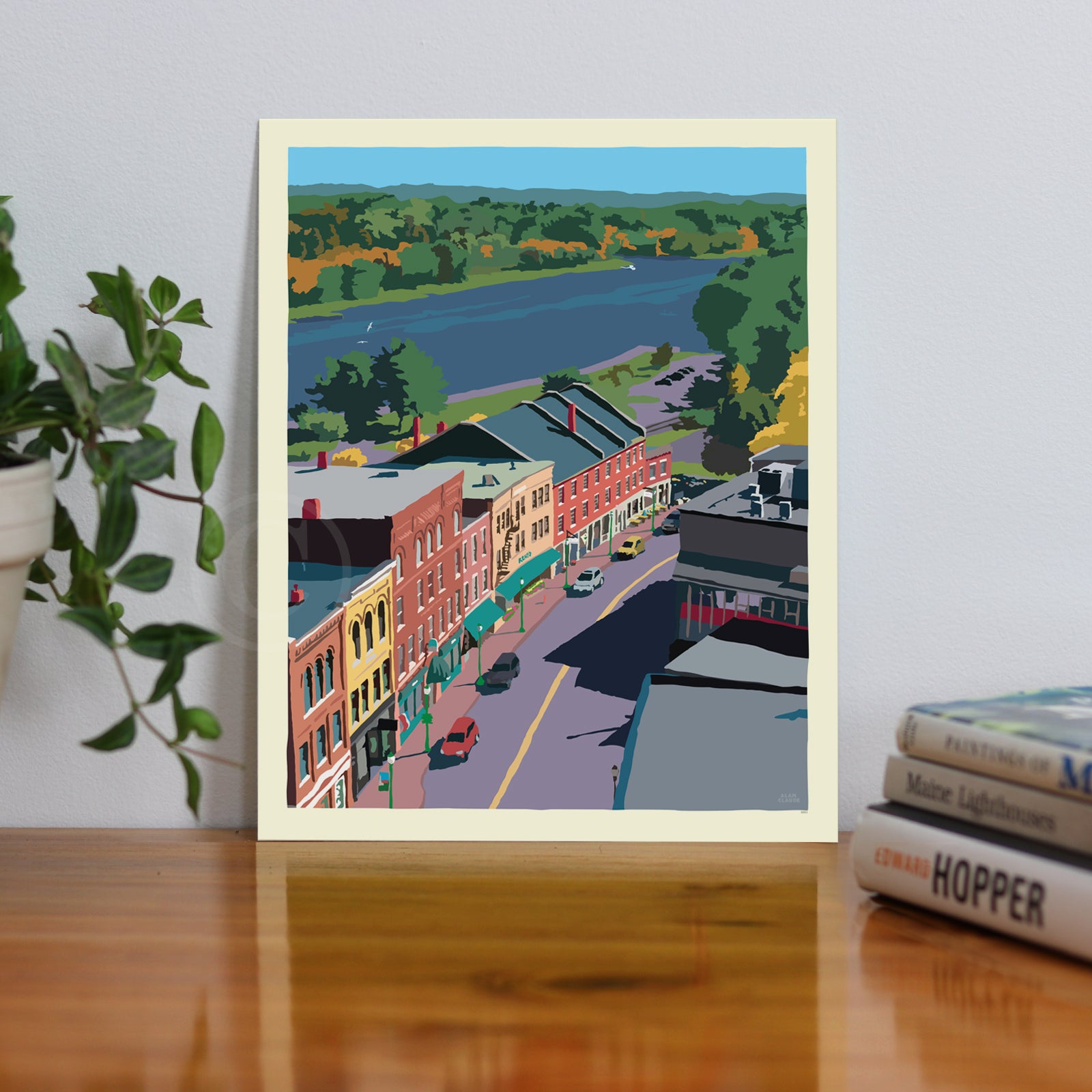Above Gardiner Art Print 8" x 10" Wall Poster By Alan Claude