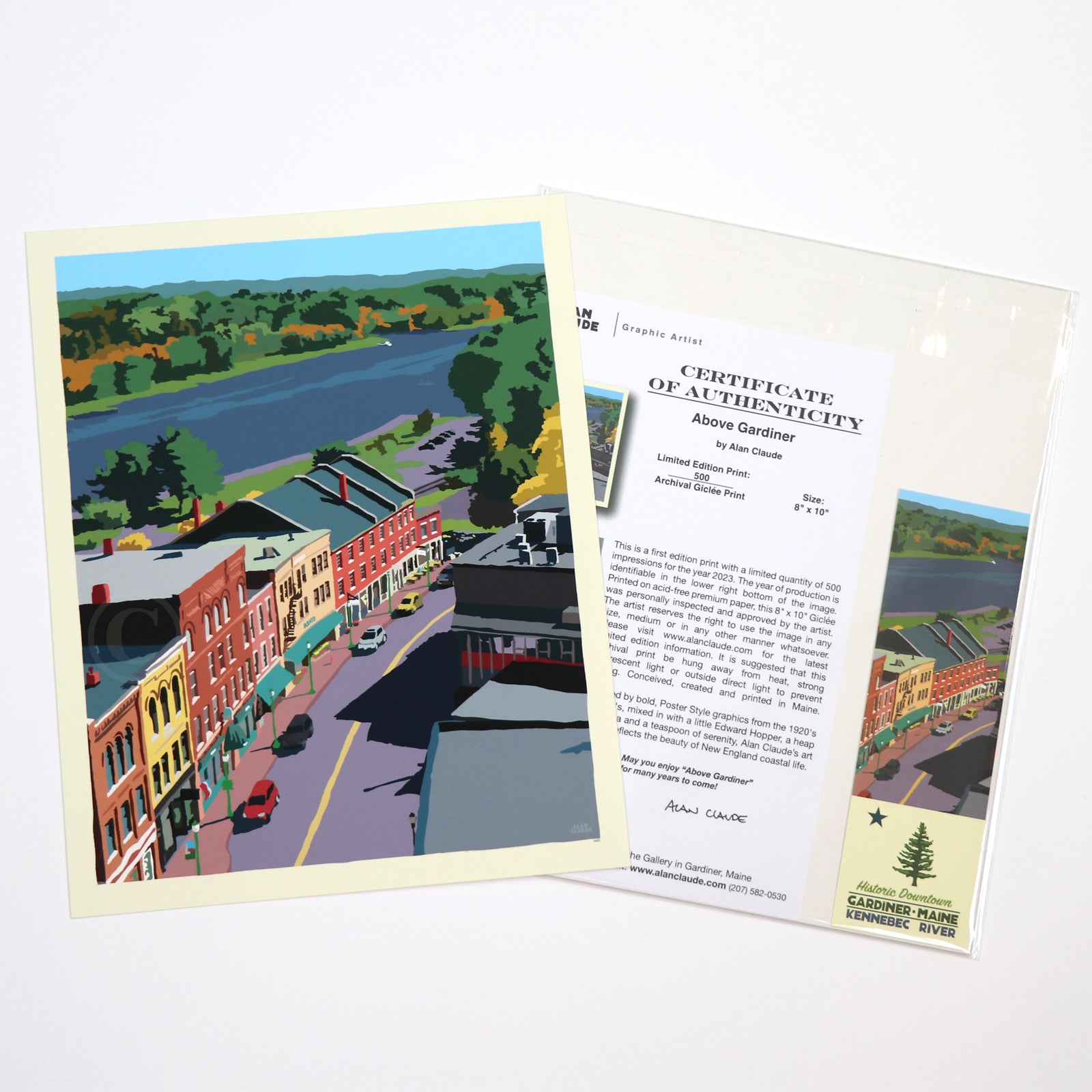 Above Gardiner Art Print 8" x 10" Wall Poster By Alan Claude