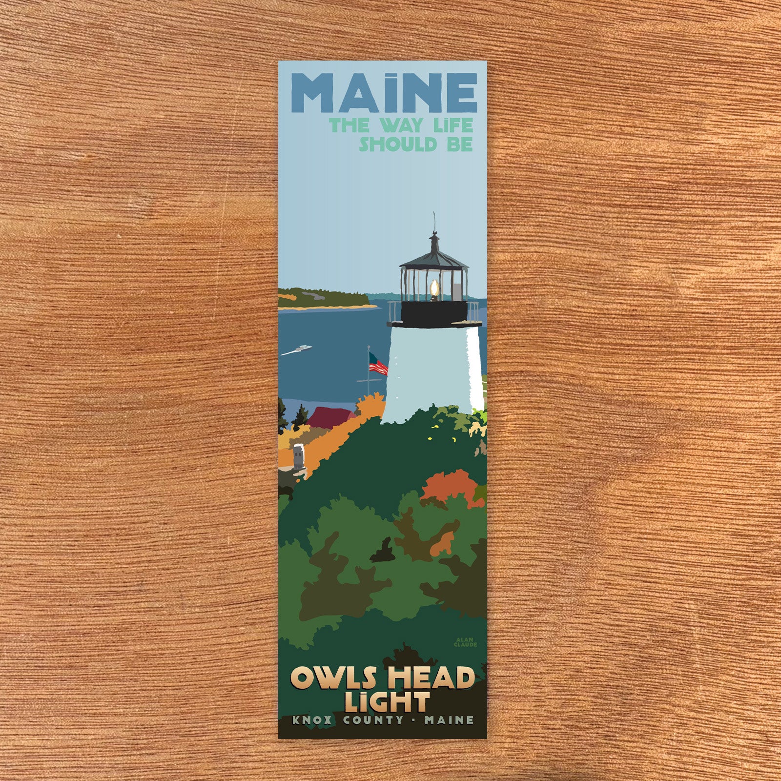 Above Owls Head Light Bookmark - Maine (Bundle of 25)