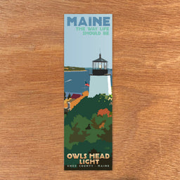 Above Owls Head Light Bookmark - Maine (Bundle of 25)