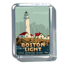 Boston Light 2" x 2 3/4" Acrylic Magnet - Mass
