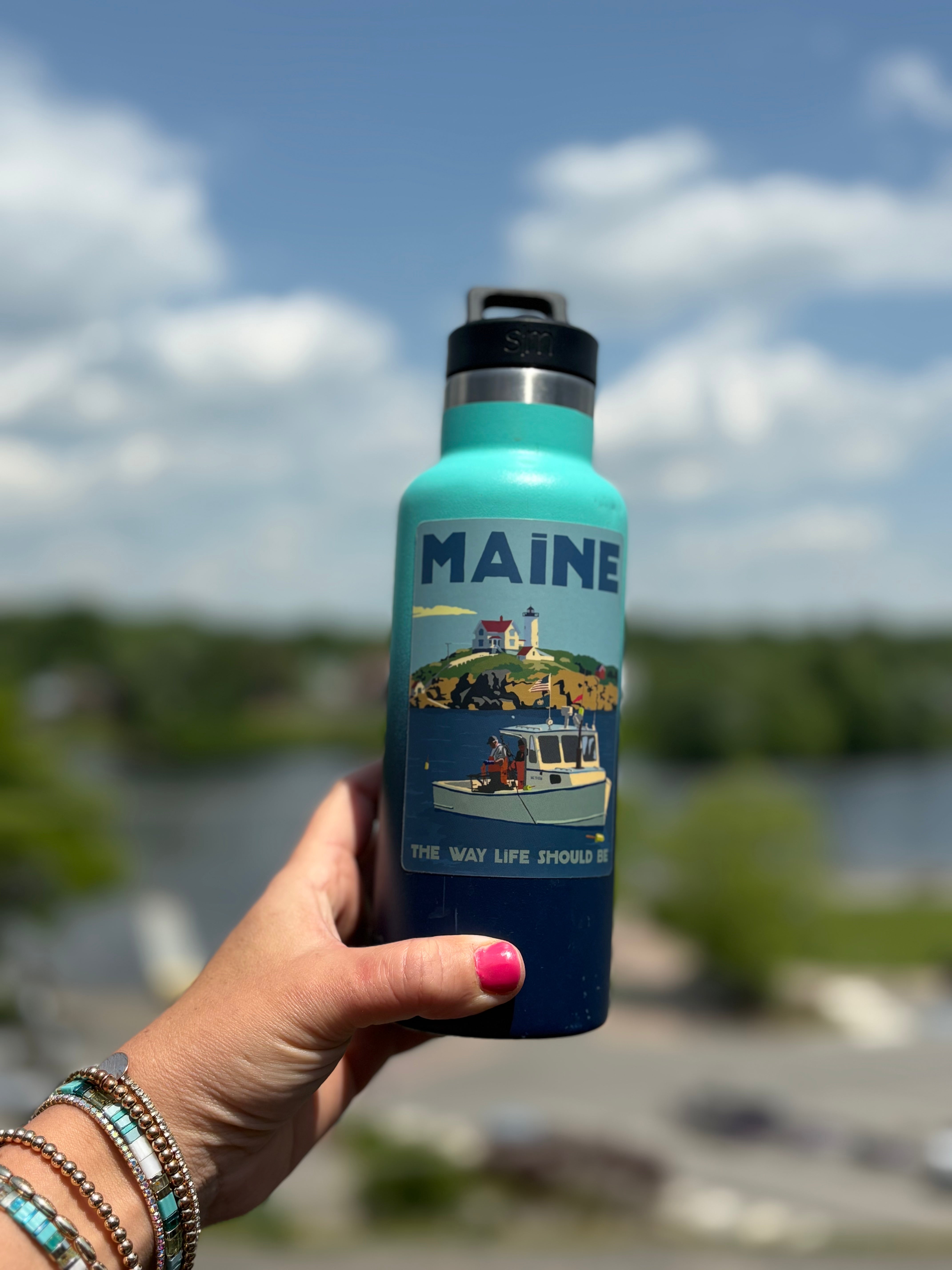 Lobstering at the Nubble Travel Sticker