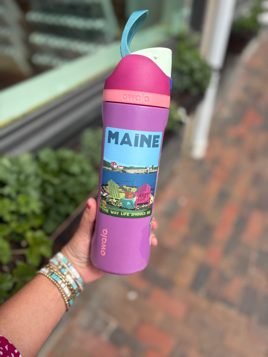 Maine Chairs Overlooking Ram Island Travel Sticker