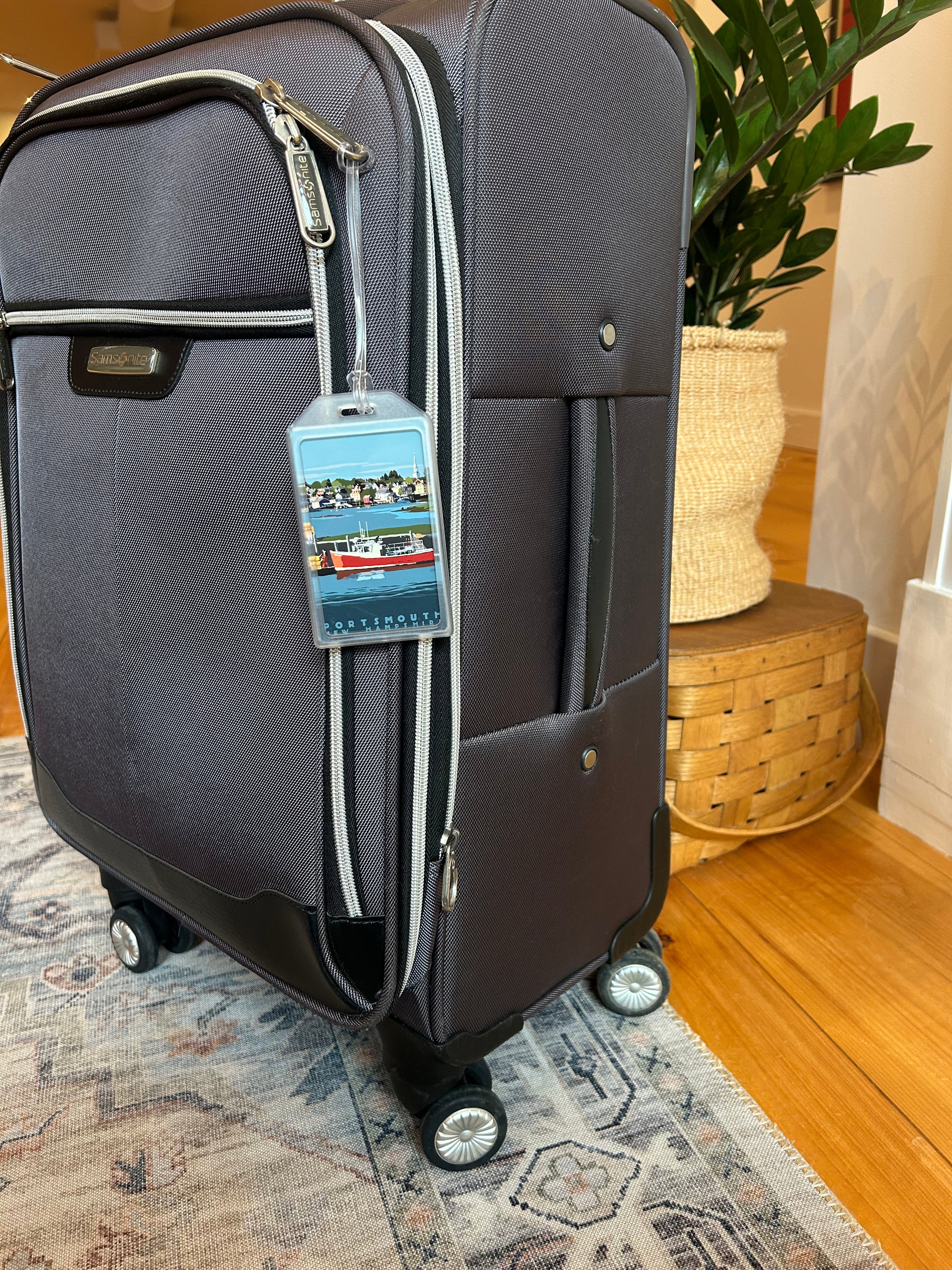 Portsmouth Lobster Boat Luggage Tag