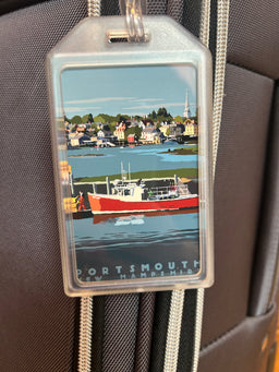 Portsmouth Lobster Boat Luggage Tag