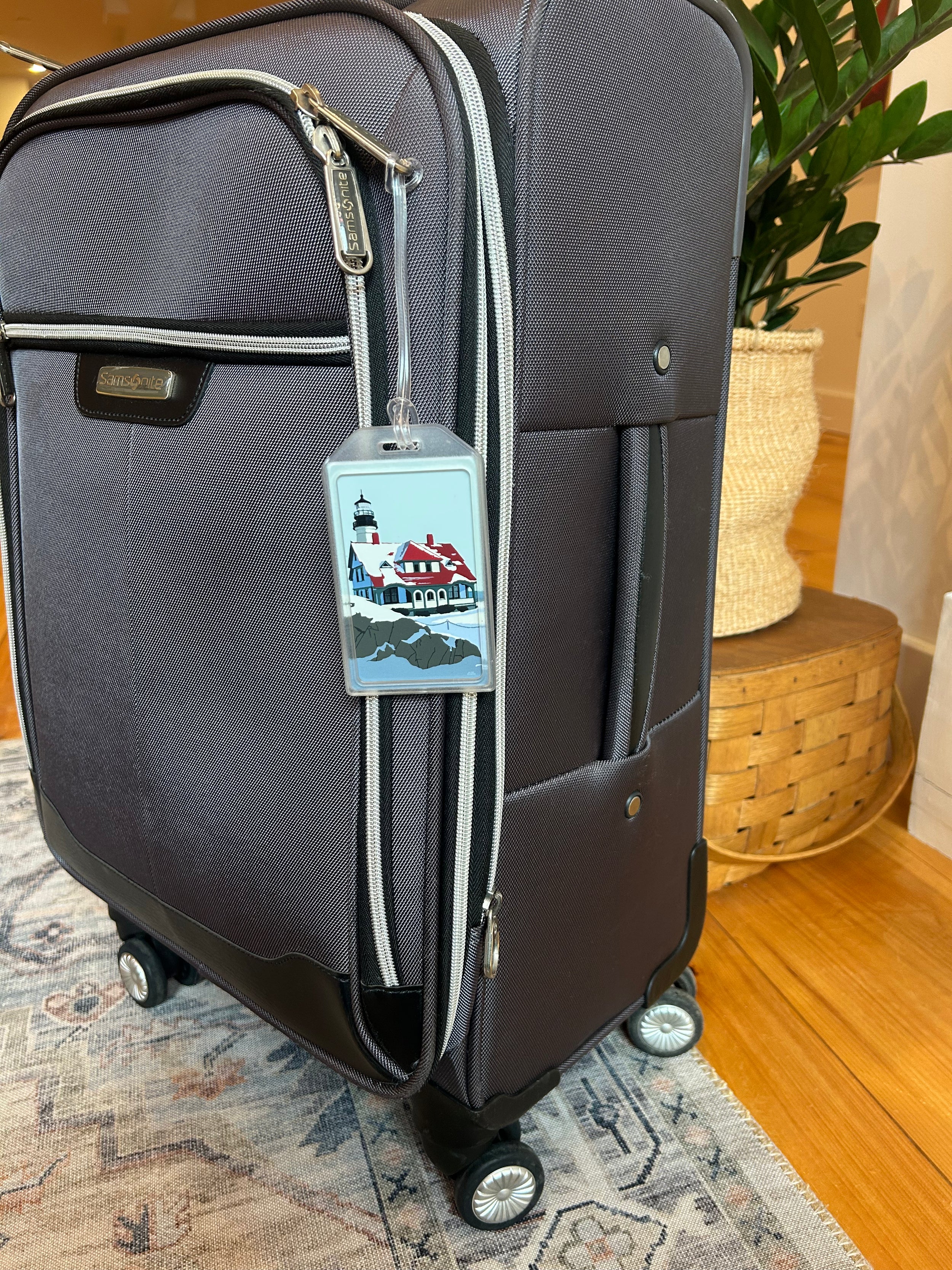Portland Head Light in Winter Luggage Tag
