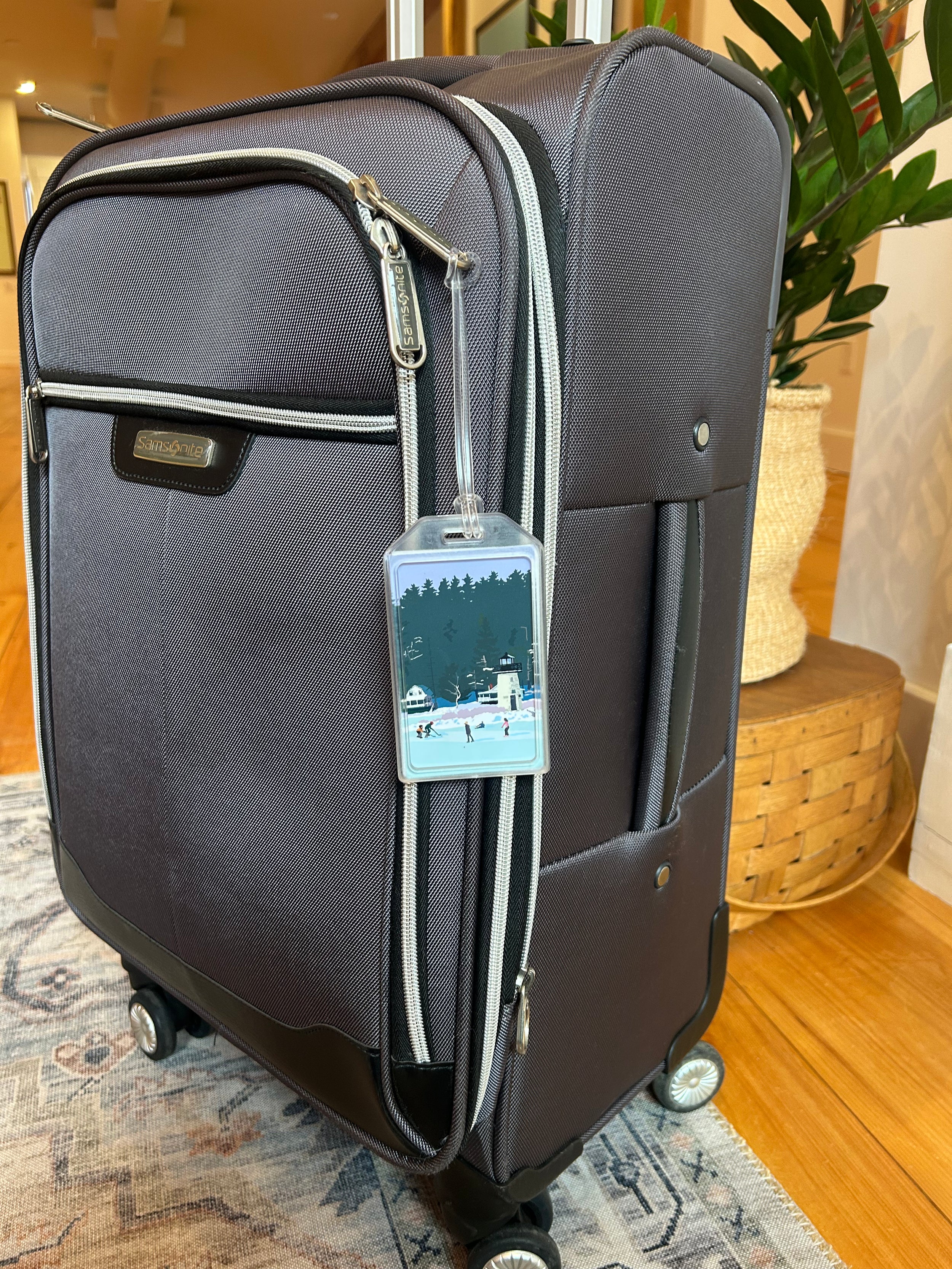 Ice Skating Ladies Delight Luggage Tag