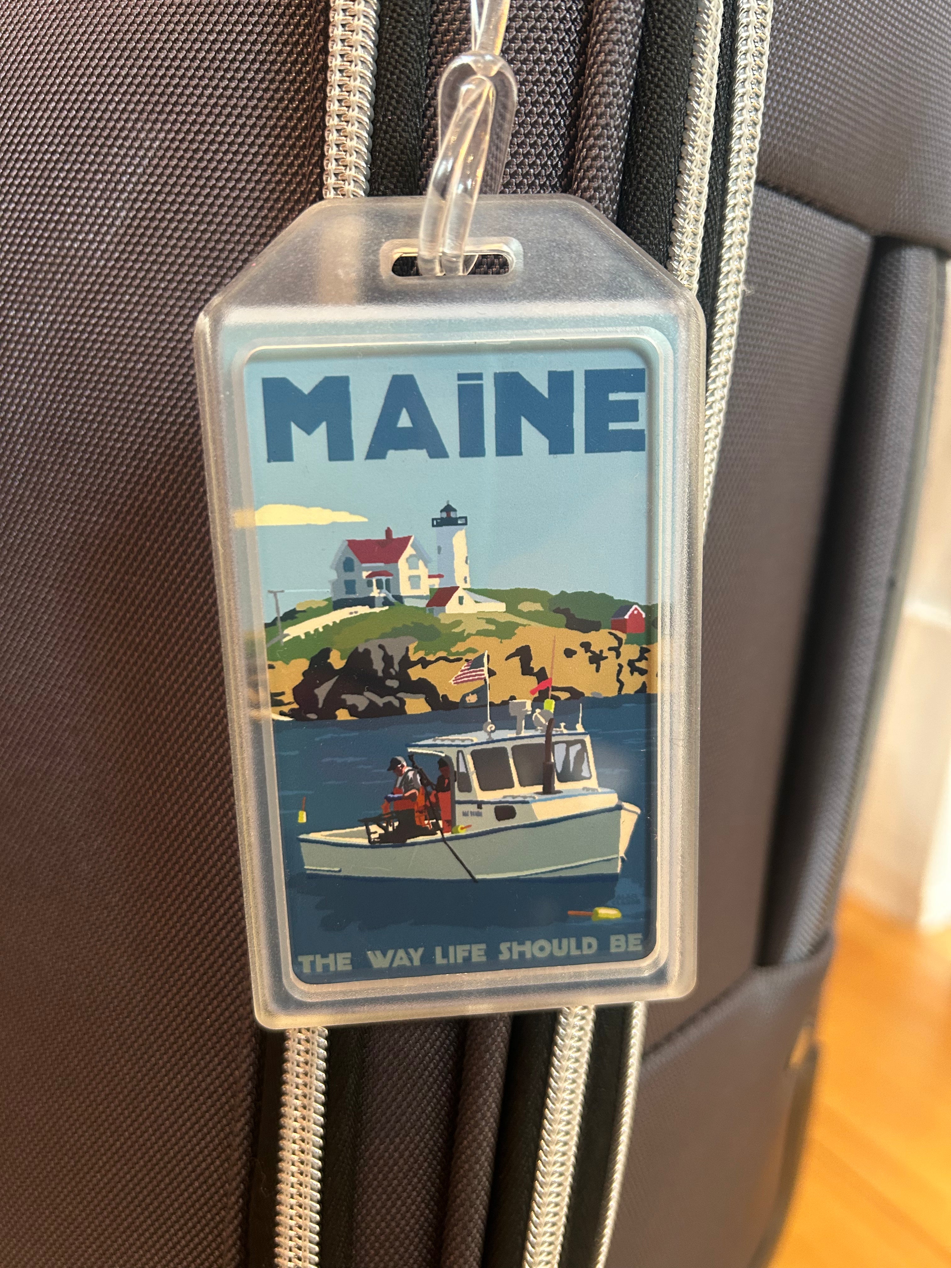 Lobstering at the Nubble Luggage Tag - Maine