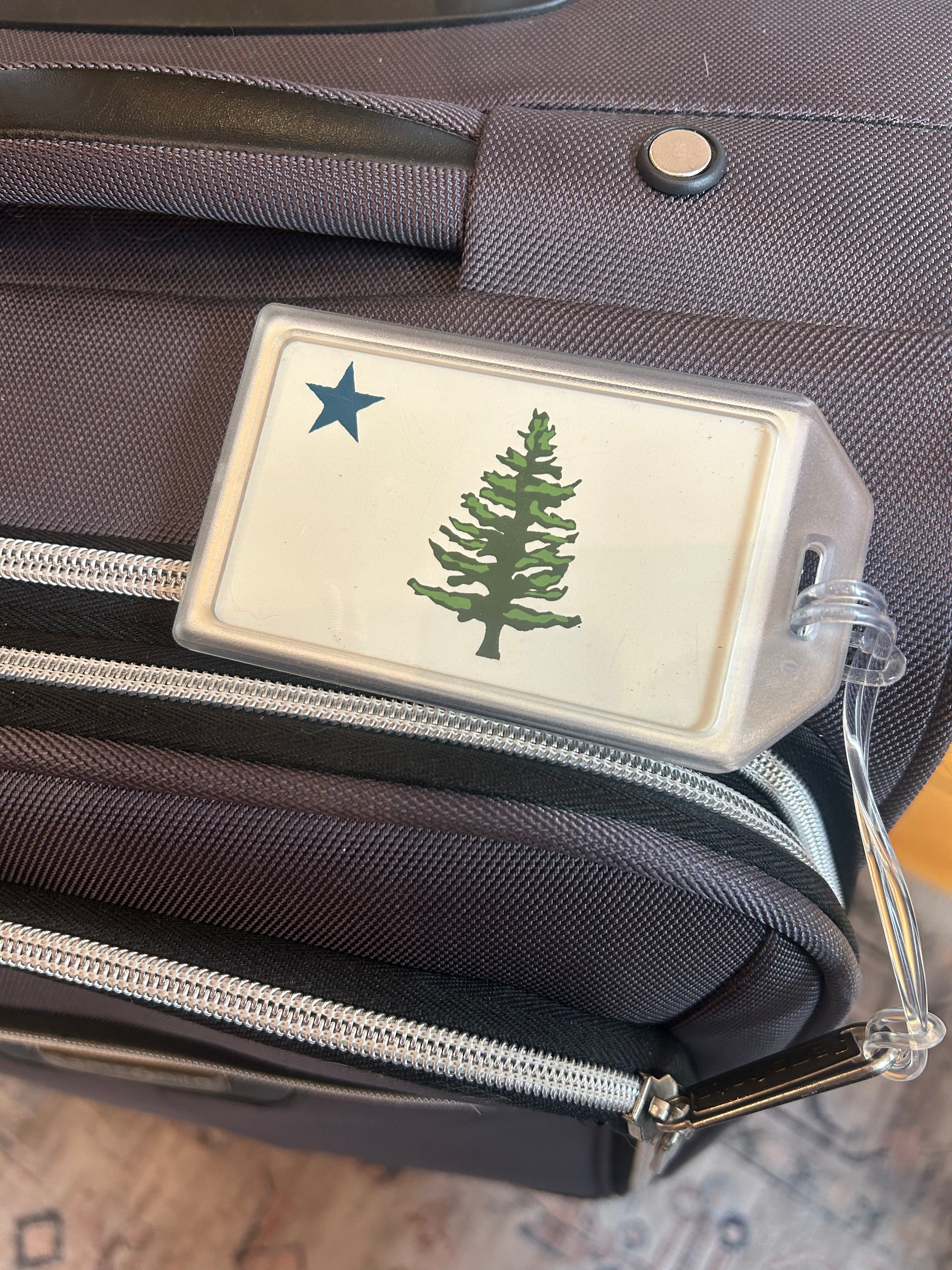 1901 ME Flag Luggage Tag - Maine