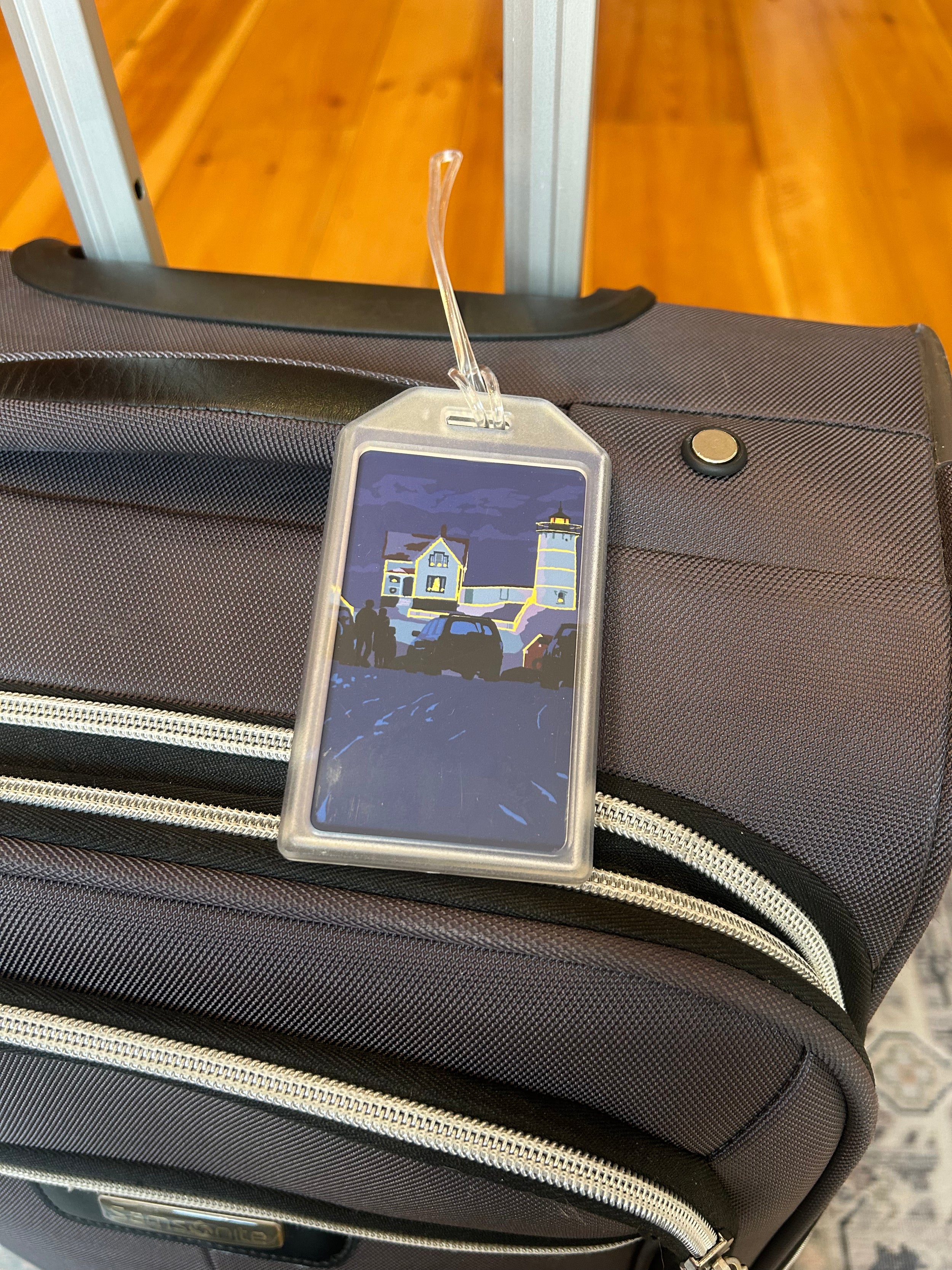 Christmas at the Nubble Luggage Tag - Maine