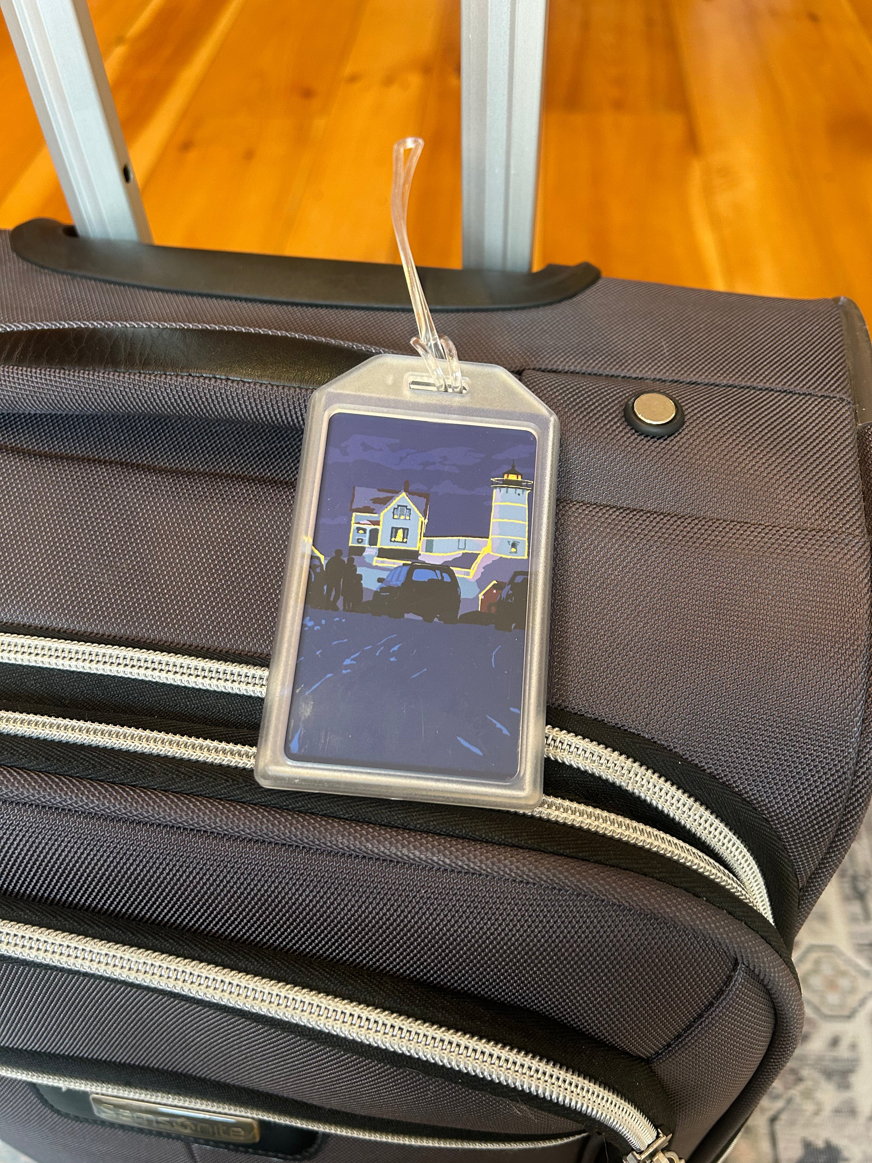 Christmas at the Nubble Luggage Tag - Maine