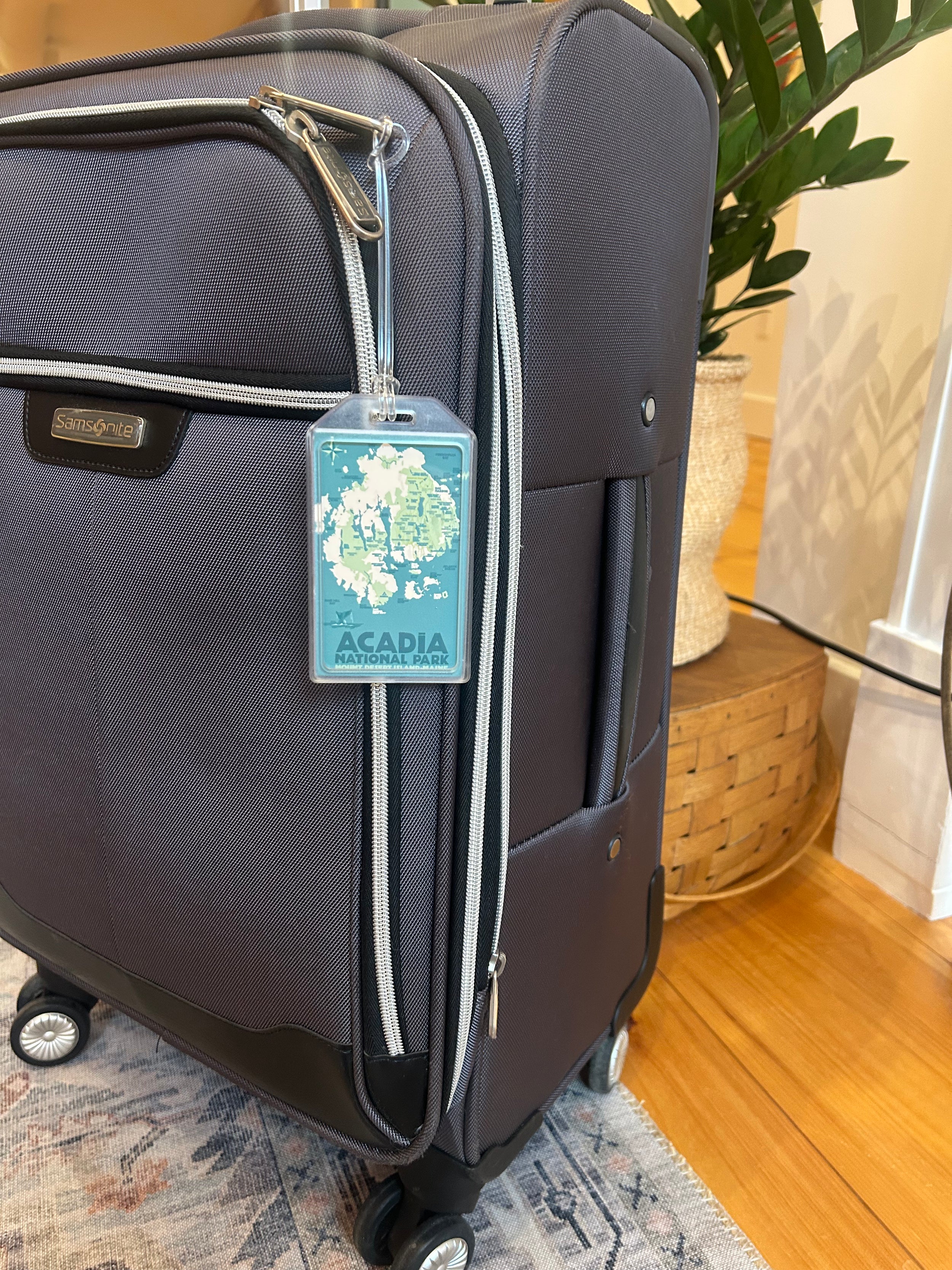 Acadia Map Luggage Tag