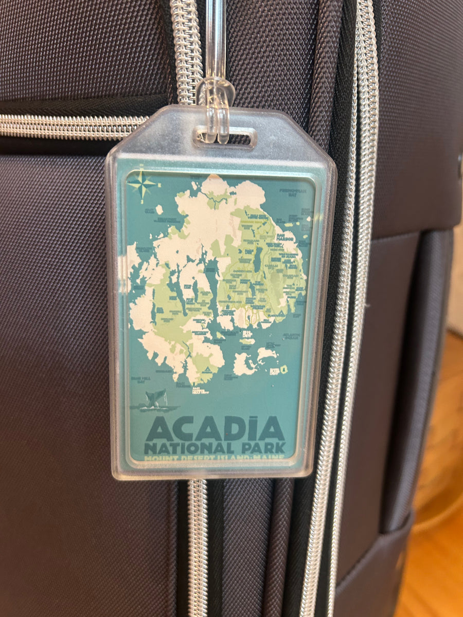 Acadia Map Luggage Tag