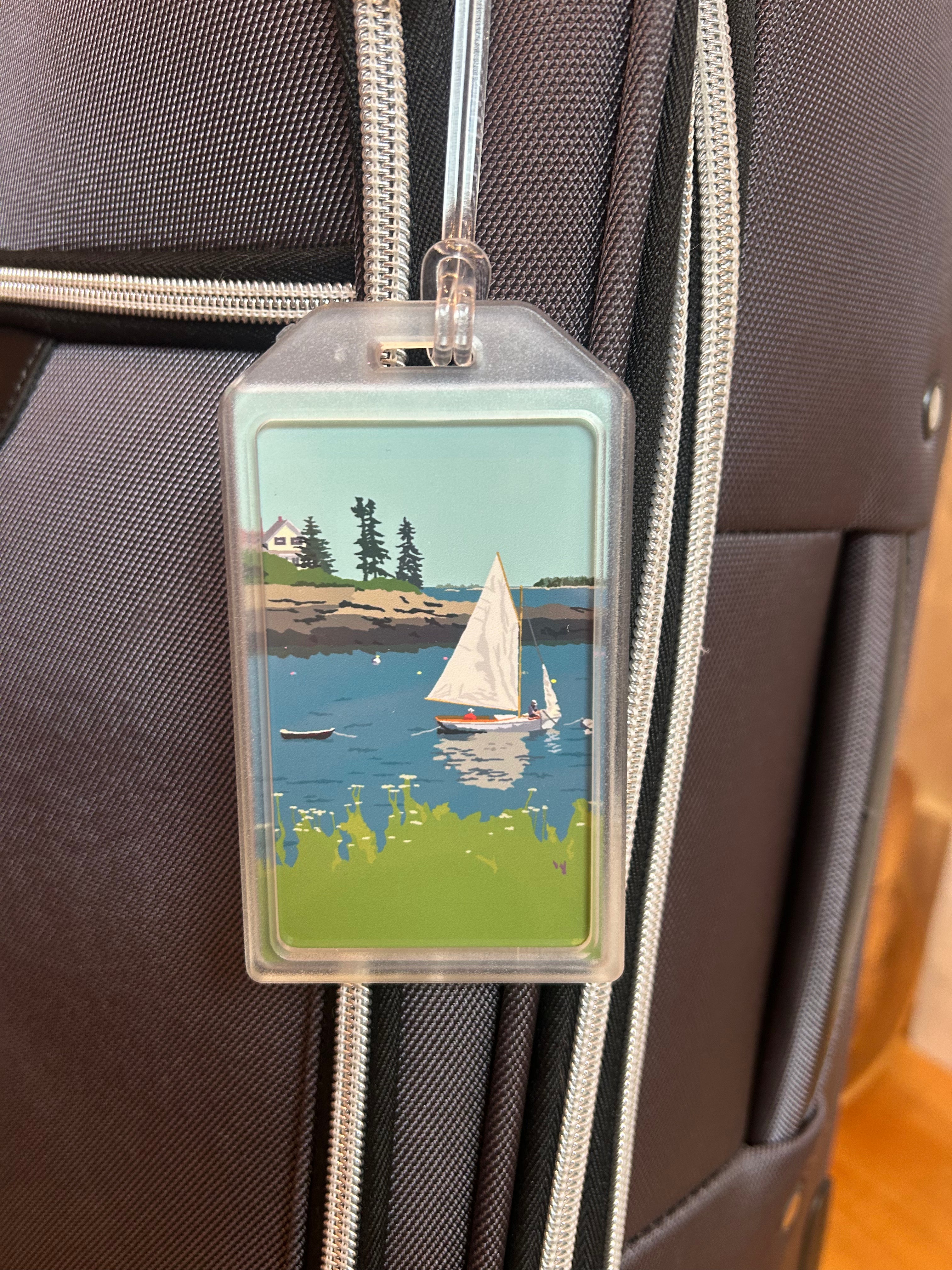 Sailing Long Cove Luggage Tag