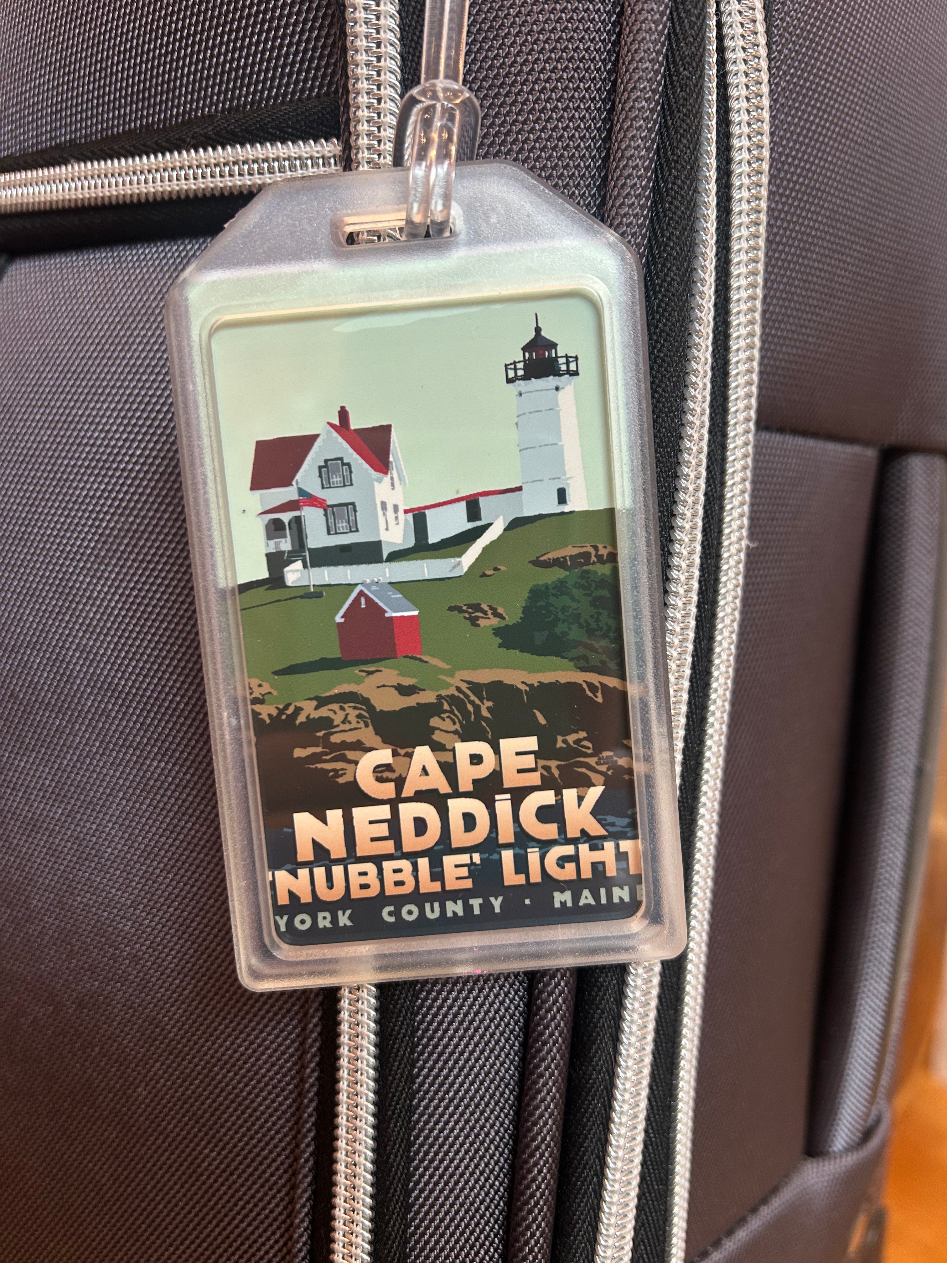 Cape Neddick Light Luggage Tag - Maine