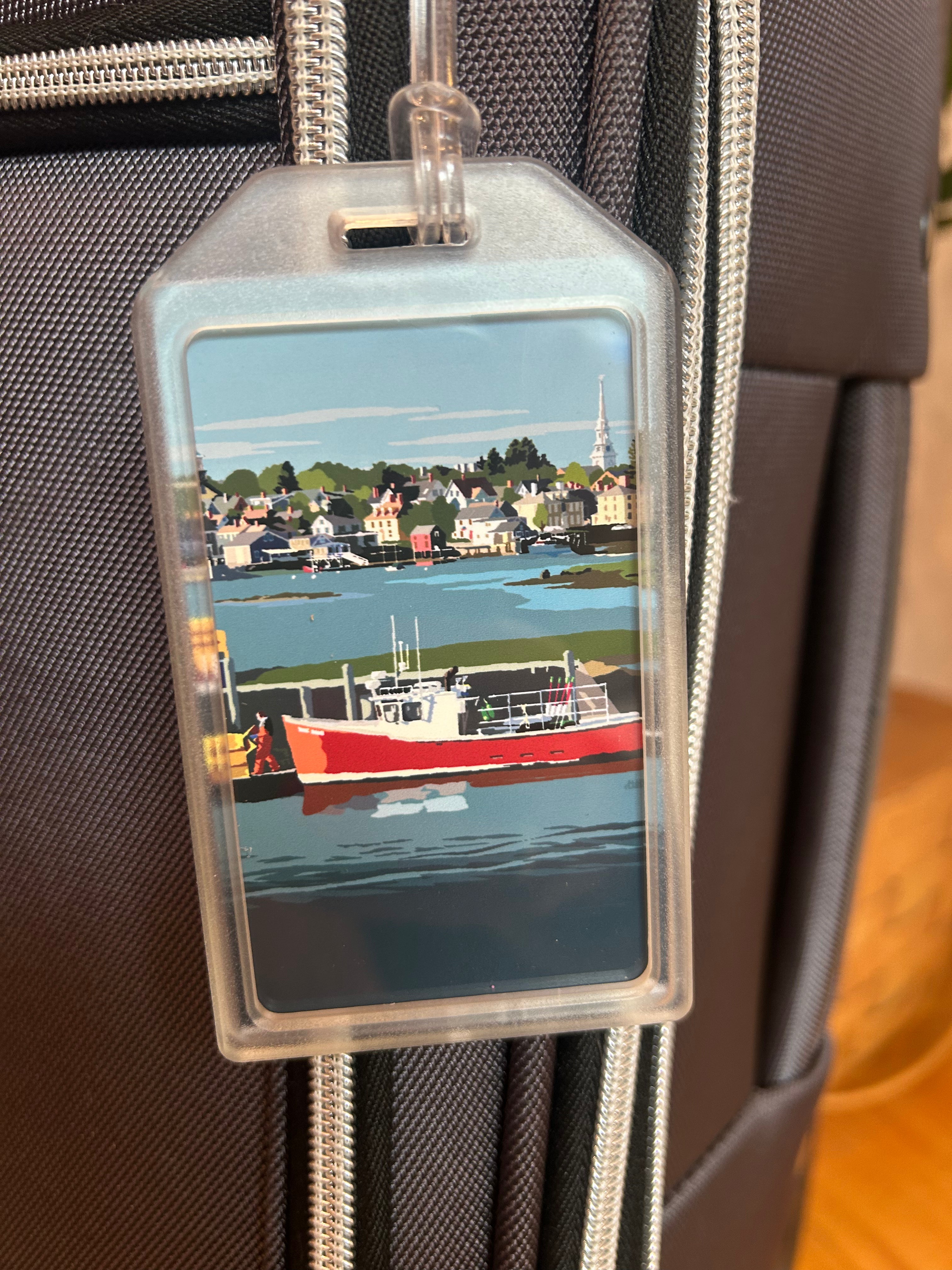 Red Lobster Boat Luggage Tag