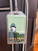 Owls Head Lighthouse Luggage Tag