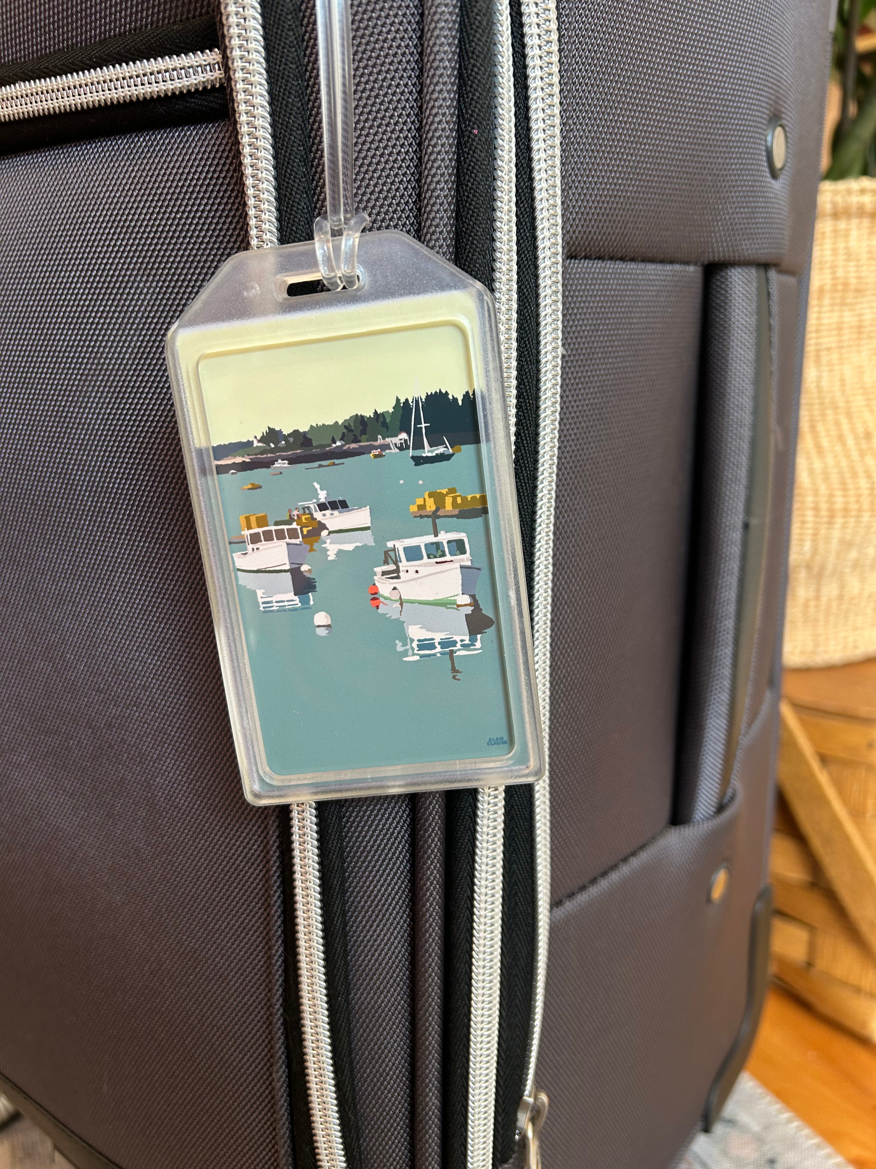 Lobster Boats on a Sunday Morning Luggage Tag