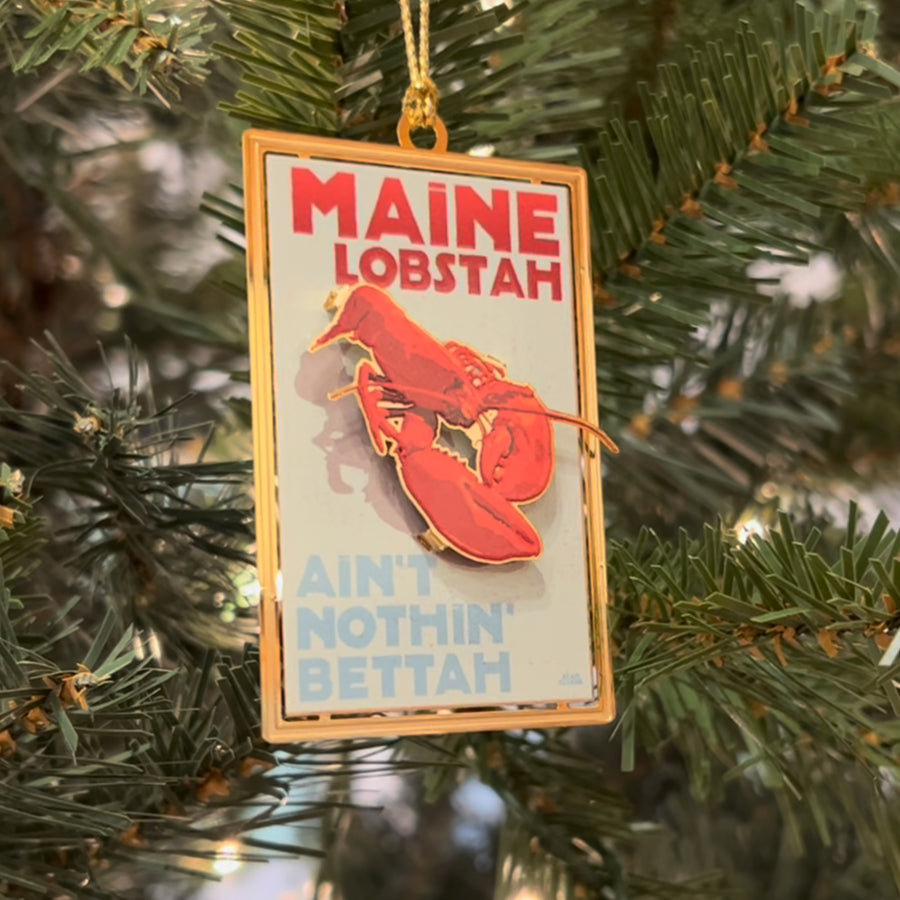 Maine Lobstah Christmas Ornament - Maine Lobster