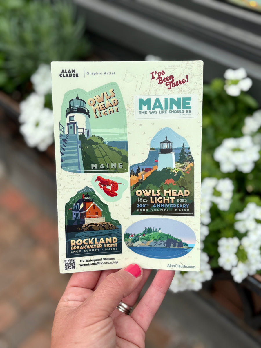 Owls Head Stickers - Large/MULTI