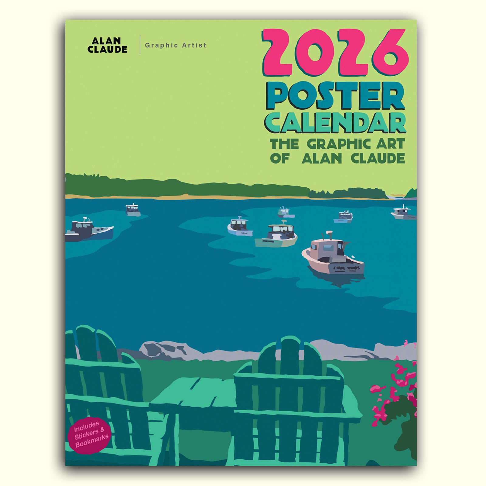 2026 Poster Calendar 11x14 by Alan Claude | Graphic Artist