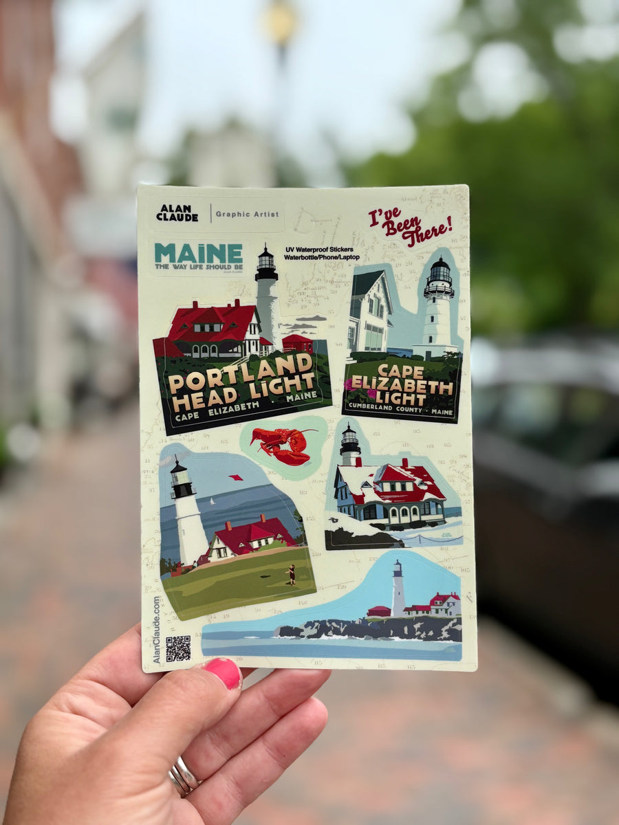 Portland Head Light Stickers - Large/MULTI