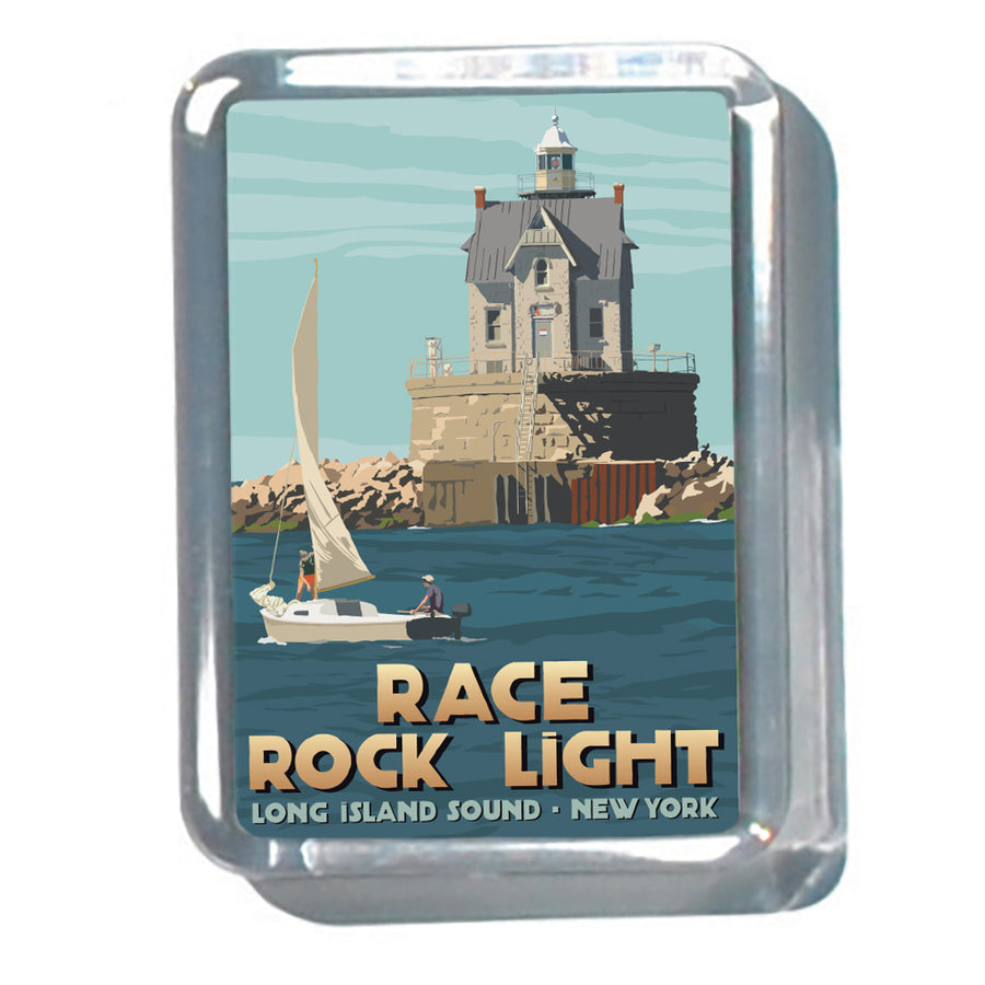 Race Rock Light 2" x 2 3/4" Acrylic Magnet - New York