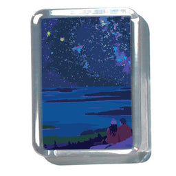 Stargazing in Acadia National Park 2" x 2 3/4" Acrylic Magnet