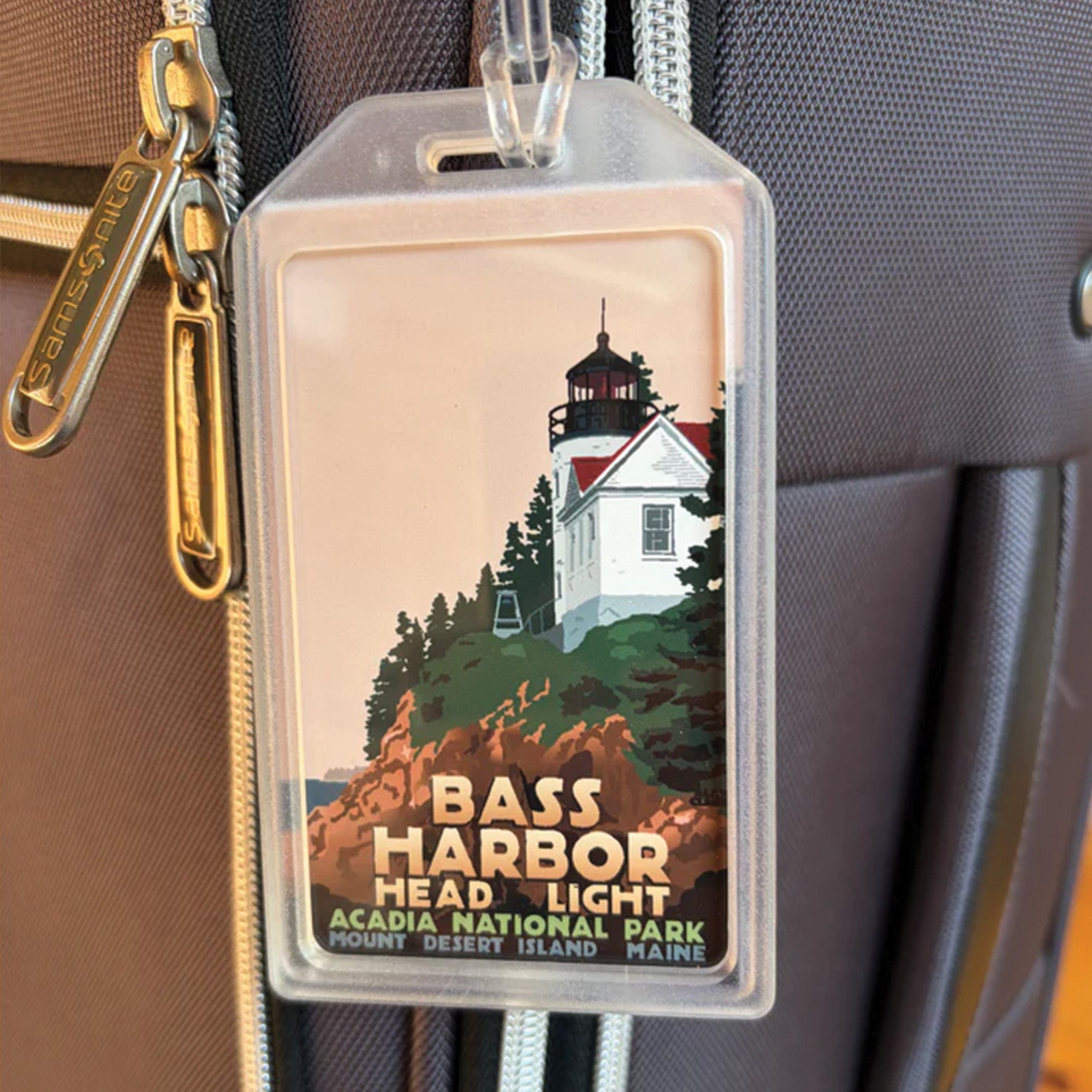 Bass Harbor Head Light Luggage Tag