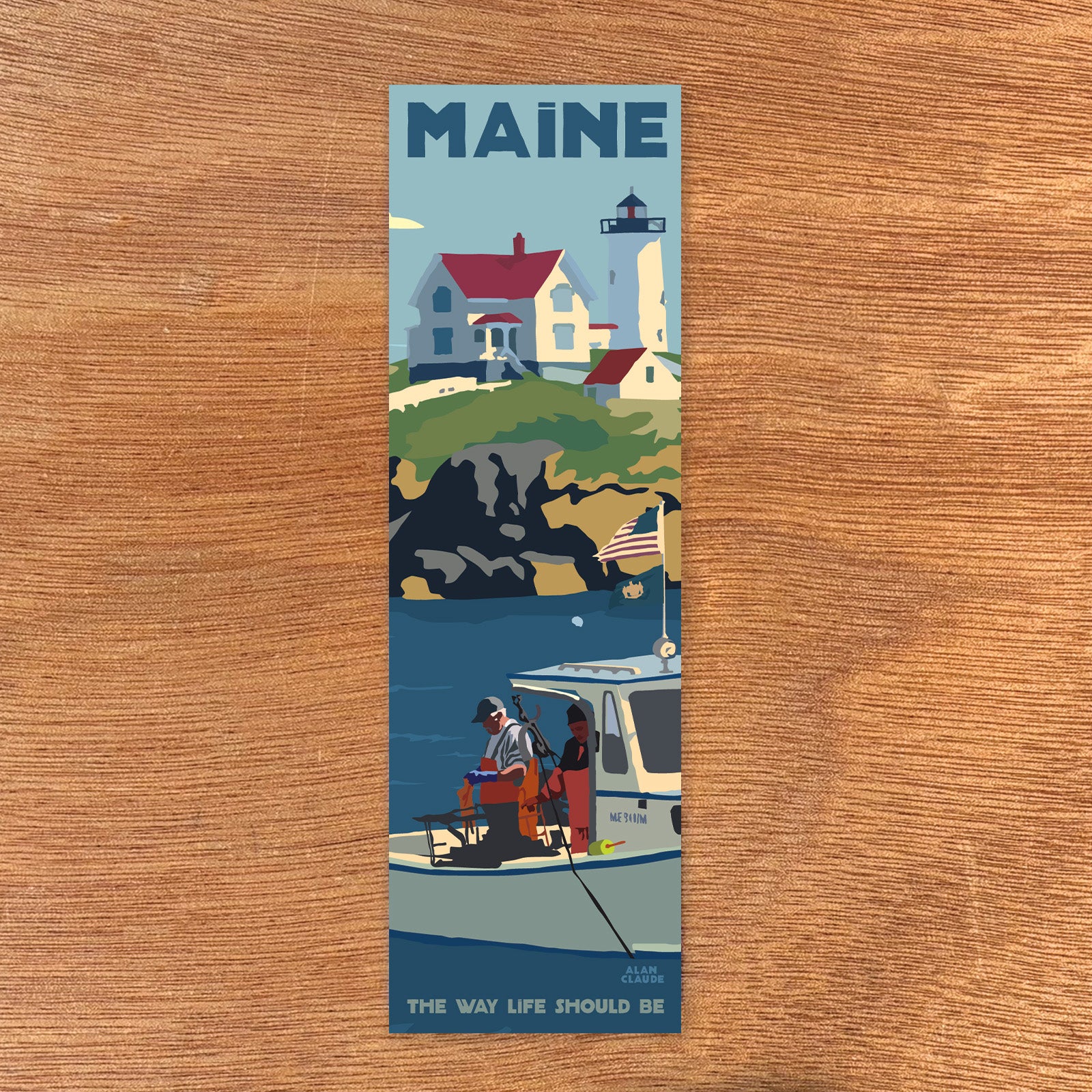 Lobstering at the Nubble Bookmark - Maine (Bundle of 25)